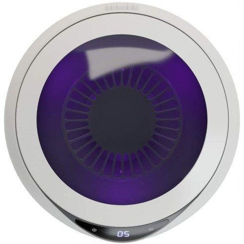 SANORRA Stérilisateur UV Boitier de Désinfection 360° avec Lampe UV Garantie de Désinfection Efficace à 99,9% 4 Différents Modes de 3 5 10 et 30 Minutes Chargeur Sans Fil pour Smartphone