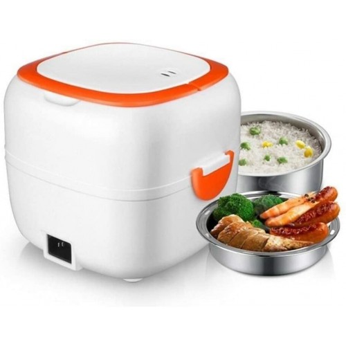 Mini cuiseur à riz multifonctionnel autoguant pour déjeuner électrique portable avec bols plateau à vapeur pour la maison le bureau l'école le riz les légumes la viande les œufs de viande