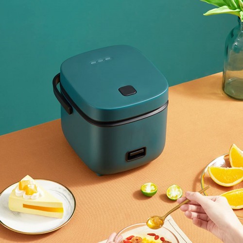 YoBuyBuy Mini cuiseur à riz électrique appareils de cuisine à domicile 2 couches de chauffage cuiseur à vapeur multifonctionnel marmite de repas