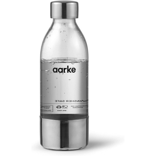 Aarke Petite Bouteille 450 ml pour Machine à Soda Carbonator 3 sans BPA détails en Acier