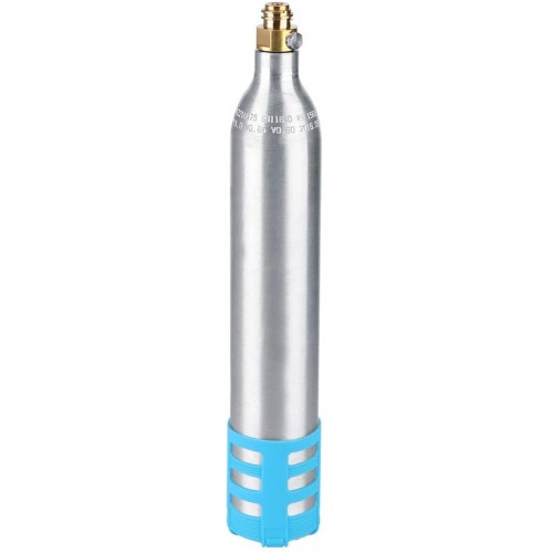 Accessoire réutilisable de cylindre de CO2 de rechange réutilisable de bouteille de soda de 0,6L de Ladieshow pour des machines de soudeCouverture en silicone bleu