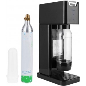 LIDS Machine à eau pétillante avec bouteille réutilisable machine à boissons gazeuses gazeuses gazéifiées gazéifier l'eau potable soda avec cylindre de CO2 universel Noir