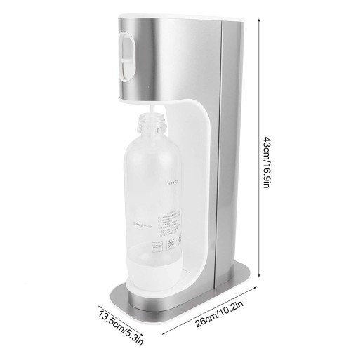 minifinker Machine à Soda boîte de réception d'eau détachable Machine à Eau pétillante Facile à démonter avec Boucle pour la Maison