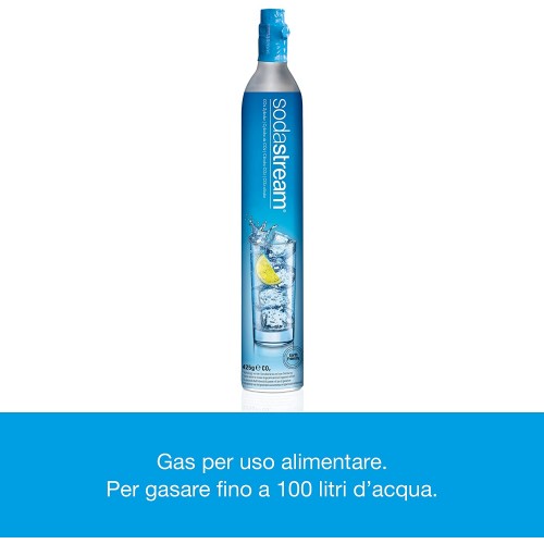 Sodastream Gaseur D'Acqua Spirit Mega Pack White 2 bouteilles et 1 cylindre inclus