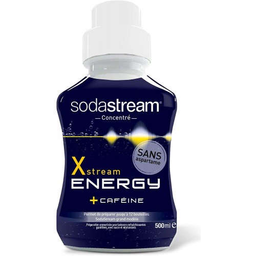 sodastream Pack Machine à Eau Pétillante et Soda 2 en 1 Duo Concentré Xstream Energy – Concentré pour Boisson Énergisante – avec Caféine – sans Aspartame – 500 ML