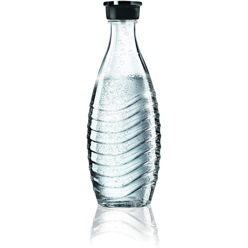 Sodastream Pack Spécial avec Machine à Eau Pétillante et Soda Crystal Blanche Avec 2 carafes en Verre 0.6 L 4 Verres 1 Concentré Pepsi 1 Concentré 7UP et 1 Cylindre de CO2 60 L [Exclusif ]