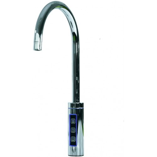 Sprudelux® Blue Diamond – Système d'eau potable Pour une installation sous le plan de travail – Avec robinet supplémentaire 3 voies + bouteille de 6 kg remplie de CO2 – Eau minérale pétillante