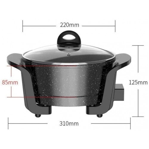 DYXYH Ménage multifonctionnel électrique Hot Pot électrique Wok électrique Hot Pot Pot Accueil Dortoir intégré Pot électrique Marmite Wok
