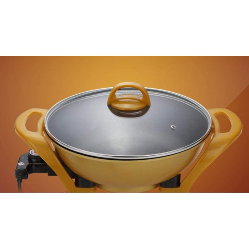 Fournitures de cuisine pot Coréen multifonction Cooker Gold Lingot Pot antiadhésif sans fumée électrique Wok électrique Santé Hot Pot Maifan Pierre Pot plaque électrique