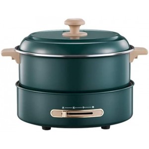 GZQDX Pot chaud électrique ménage multifonctionnel type divisé grande capacité pot chaud électrique wok petit pot électrique pot chaud électrique Color : B