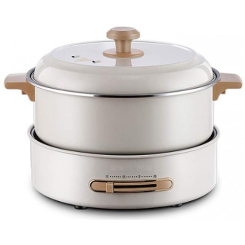 JJZXD Pot chaud électrique pot chaud électrique ménage multifonctionnel type divisé grande capacité pot chaud électrique wok petit pot électrique