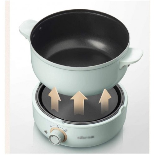 XXDTG Hot Pot électrique Multi-Fonction à Vapeur électrique Pot Dortoir étudiant Pot électrique Cuisinière électrique de Split Ménage Petit Wok Size : XL