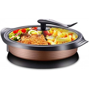 ZLDGYG Chaud électrique Pot Wok antiadhésif Idéal for Steak Oeufs Riz Frit Multifonctionnel électrique Hot Pot Pot Wok électrique Ménage Cuisine et Frying