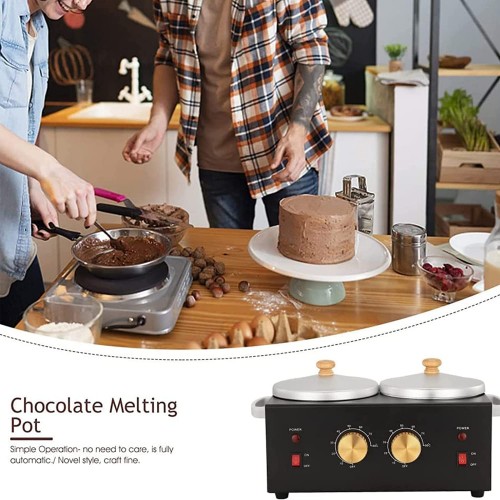 Lkkkk Tempéreuse De Chocolat Cuiseur pour Chocolat avec contrôle de la température pour Chocolat avec contrôle de la Fondue Melter Machin