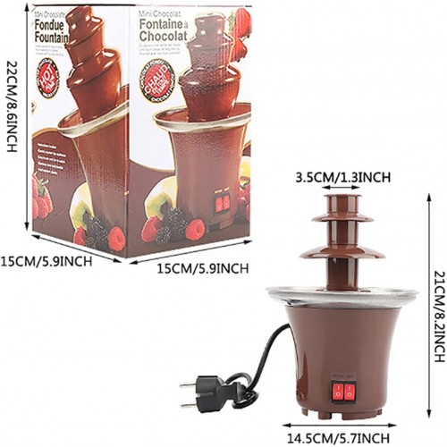 Mini Fontaine À Chocolat Fondue Électrique En Cascade Fondant Au Chocolat Chaud Pour Nacho Fromage BBQ Sauce Ranch,220v