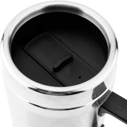 Bouilloire électrique de voiture 12V tasse de chauffage de l'eau de Thermos de thé de café tasse de chauffage électrique tasse à boire bouilloire de voyage 350ML + 150ML acier inoxydable