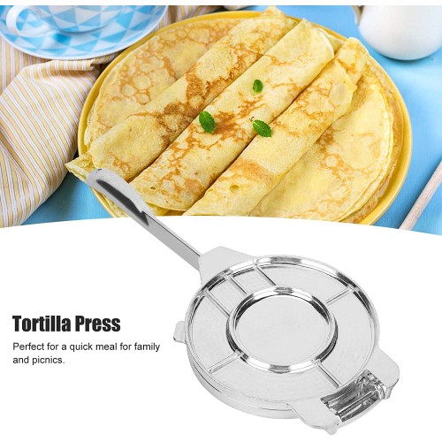 Presse à tortillas presse à farine en alliage d'aluminium pliable antiadhésive pour tortillas patacones