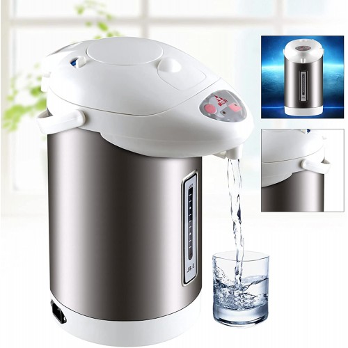 Bouilloire électrique 750 W distributeur d'eau chaude électrique 3,8 L avec fonction de rétention de la chaleur distributeur de réservoir d'eau en acier inoxydable pour la cuisine de bureau