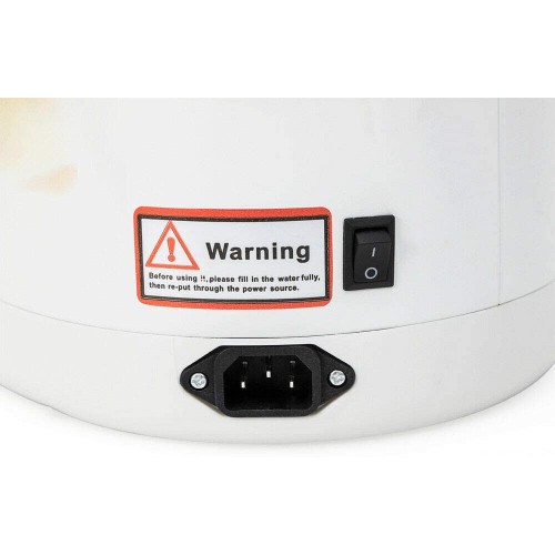 Distributeur d'eau chaude 4 L bouilloire en acier inoxydable 750 W thermos avec commande par bouton distributeur d'eau pour la maison le bureau blanc