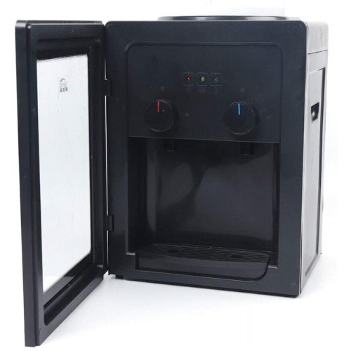Distributeur d'eau chaude électrique Interrupteur à bouton pour boissons chaudes et froides Insert chauffant en acier inoxydable 550 W 220 V Noir