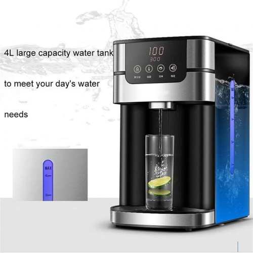 Distributeur d'eau Chaude Instantanée Domestique Purificateur d'eau du Robinet avec Filtre 6 Température De l'eau 4 Débits Color : Black Size : 30 * 19 * 33.5cm