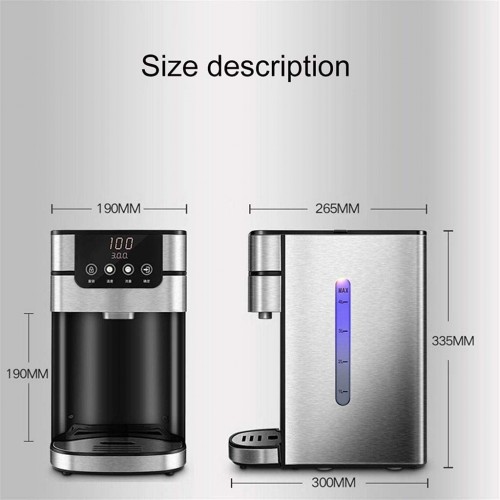 Distributeur d'eau Chaude Instantanée Domestique Purificateur d'eau du Robinet avec Filtre 6 Température De l'eau 4 Débits Color : Black Size : 30 * 19 * 33.5cm