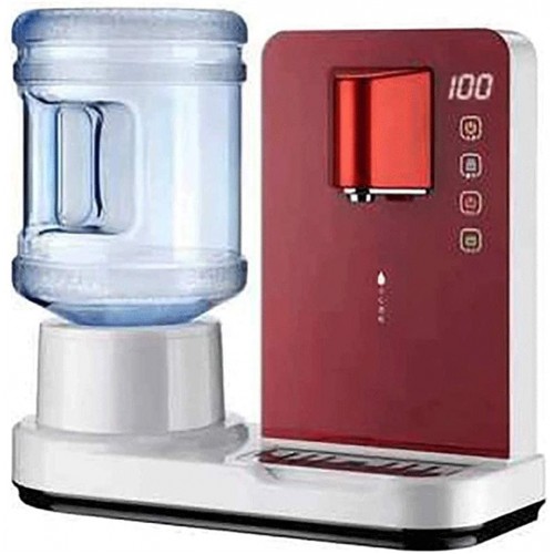 Distributeurs d'eau chaude de table à usage domestique avec ébullition rapide thermostat réglable idéalpour la cuisine à domicile et le bureau depréparation de thé au café Couleur : Rouge Rouge