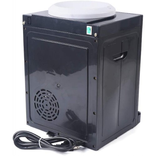 Fetcoi Distributeur d'eau chaude et froide 5 l Pour usage domestique Distributeur d'eau de table 3 niveaux de température Noir 220 V