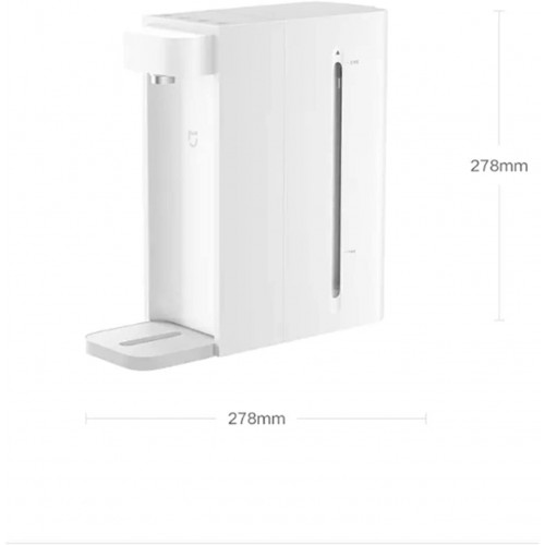 N B Distributeur d'eau Chaude instantanée 2200W Protection Contre la surchauffe 3 Secondes de Chaleur Rapide température réglable et Volume d'eau réservoir d'eau 2.5L avec fenêtre