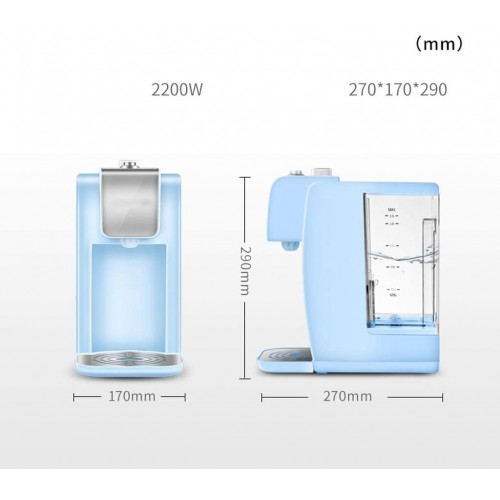 ywewsq Petit Distributeur d'eau Chaude instantanée Ventilateur Petite Machine à thé Machine de Bureau Bouilloire Portable à Chauffage Rapide Color : A