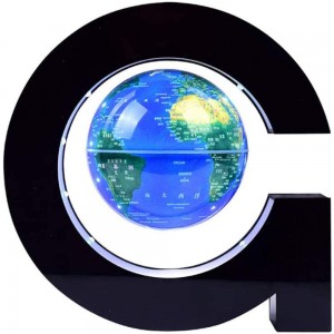 JNMDLAKO Beau Globe Flottant Anti-gravité de 4 Pouces avec lumière LED Globe en lévitation Bleu pour bébé garçon Fille Enfants Femmes Hommes Couleur: Style n ° 1