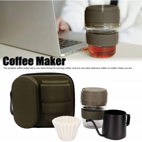 Kit de cafetière mini cafetière manuelle équipement de café homme de mini tasse à thé pour famille pour cafégreen