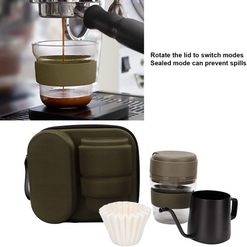 Kit de cafetière mini cafetière manuelle équipement de café homme de mini tasse à thé pour famille pour cafégreen