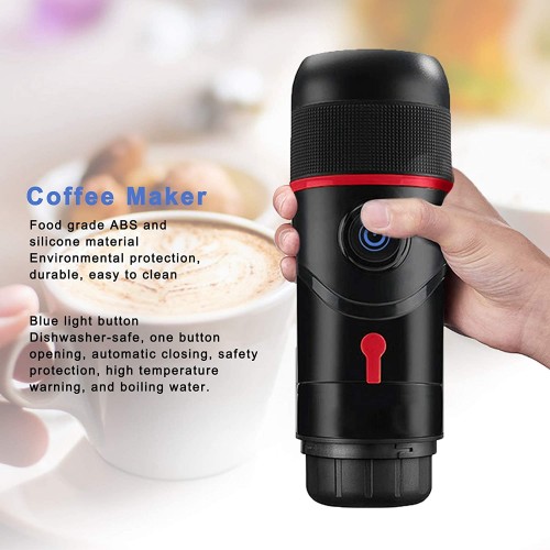 Machine à café cafetière de randonnée Alimentation USB Petites cafetières Machine à café portable de pour les amateurs de café pour la cuisine familiale