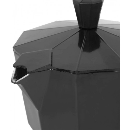 Machine à Café en Aluminium D'une Capacité de 300 Ml 6 Tasses Accessoires de Pot Moka pour un Usage Domestique au Bureaunoir
