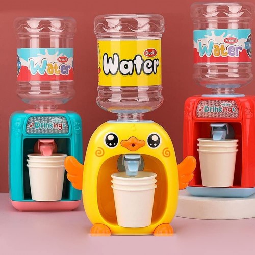 Rongchuang Mini distributeur d'eau avec musique et lumière petit distributeur de boissons mignon avec réservoir jouet électronique pour enfants