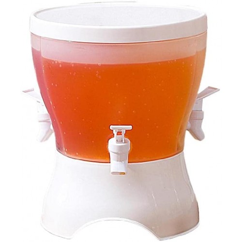 xiuginFU Bouilloire à fruits de grande capacité 5 L avec robinet en plastique pour réfrigérateur Distributeur de boissons avec robinet en plastique pour réfrigérateur