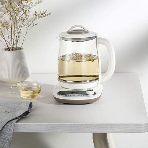 Bouilloire à thé chauffage en verre bouilloire électrique avec commandes numériques de température Programmes pour vos thés préférés et café chaudière en verre en acier inoxydable sans BPA