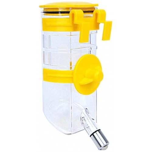 KYMLL Arroseur multifonction à suspendre pour animal domestique avec buse automatique en plastique Plastique jaune 7.7*8.1*15cm