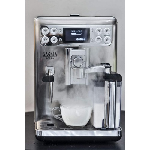 Gaggia Babila autonome entièrement automatique Machine Espresso 1.5L argent acier inoxydable – Cafetière autonome Machine à Espresso argent acier inoxydable tasse acier inoxydable toucher