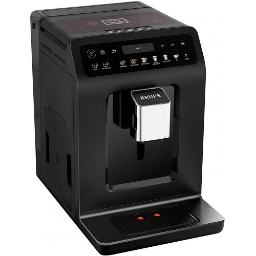 Krups Evidence Plus Machine à café automatique avec broyeur à grains Machine à café Noir métallisé