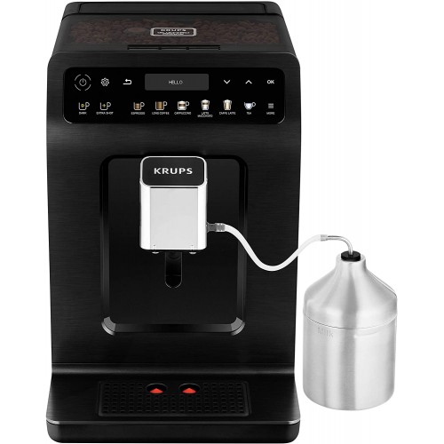 Krups Evidence Plus Machine à café automatique avec broyeur à grains Machine à café Noir métallisé