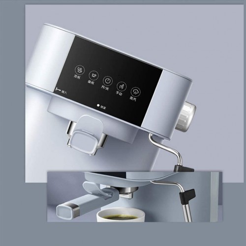 Kunyun Machine à café Automatique pour Espresso et Autres Boissons Grains de café ou Poudre 1050 W café Automatique pour l'acier Inoxydable d'espresso et de Cappuccino.