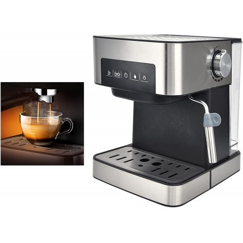Machine à café automatique facile à nettoyer 20BAR 1.6L Cafetière à bouton tactile avec poignée à café pour la maison#1
