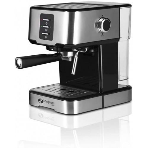 MAGNANI Machine a Cafe 1100W Machine a Cafe Espresso Machine à Café Lait Cappuccino Latte 1 ou 2 tasses 20.5x6.5x4.5cm