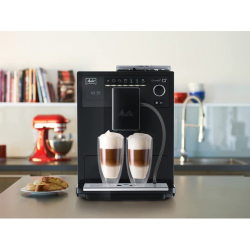 Melitta Caffeo CI E970-003 Machine à café automatique avec réservoir à lait réservoir à 2 compartiments fonction One Touch Noir