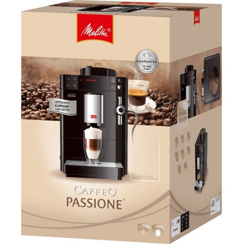 Melitta Caffeo Passione Noir F53 0-102 Machine à Café et Boissons Chaudes Automatique Auto-Cappuccinatore