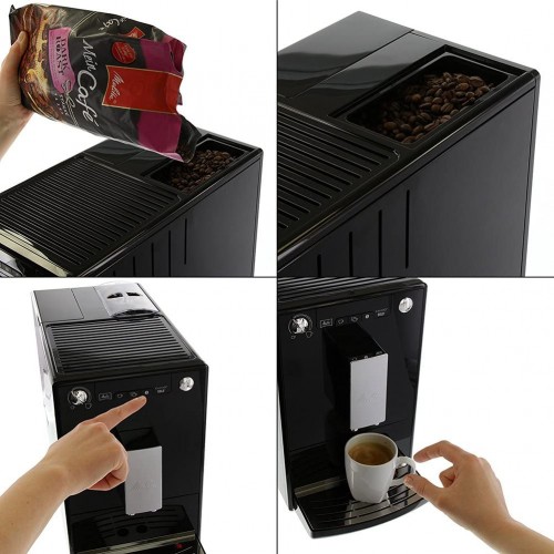 Melitta Caffeo Solo Noir E950-101 Machine à Café et Expresso Automatique avec Broyeur à Grains