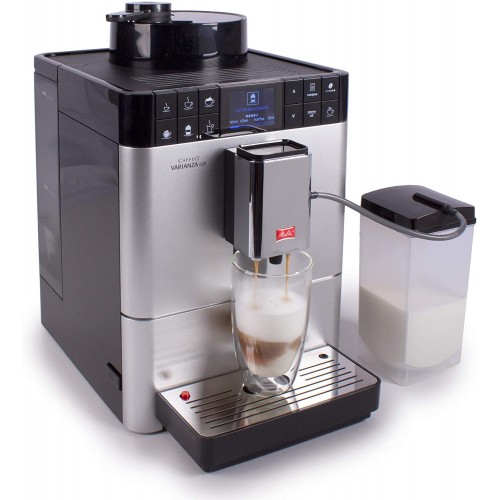 Melitta Caffeo Varianza CSP Argent F57 0-101 Machine à Café et Boissons Chaudes Automatique Réservoir à Lait Amovible