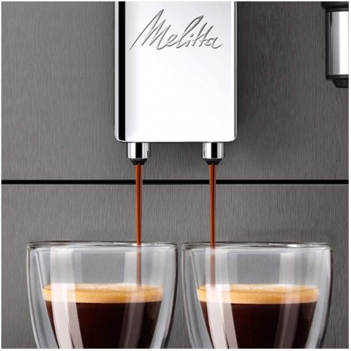 Melitta Machine à café entièrement automatique série Avanza 600 Art. N° 6767843 acier inoxydable 1450 W 1,5 litre Mystic Titian